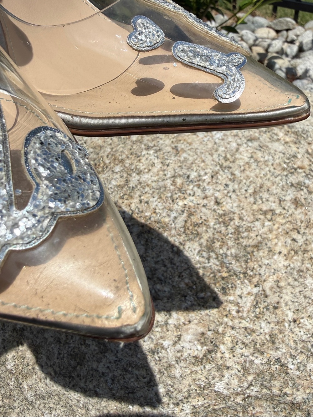 Betsey Johnson I Do Heels Clear PVC Bridal Pumps Wedding Bachelorette Bride 7.5 - Picture 11 of 11